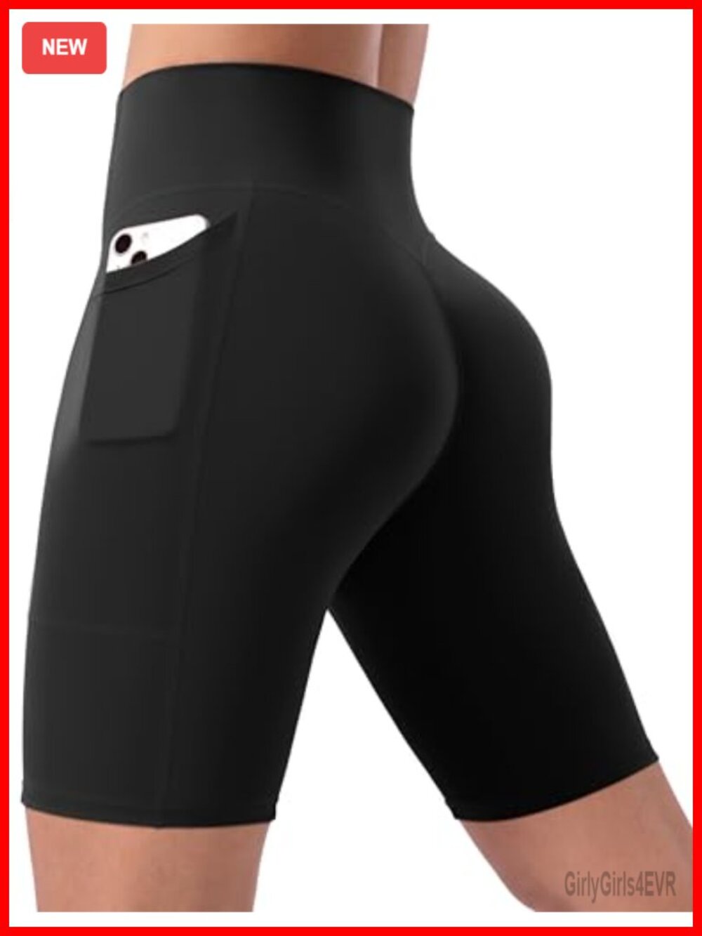 Women's Creamluxe Yoga Shorts with Pockets High Waisted Biker Shorts